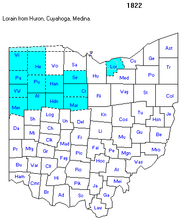 Ohio County Formation Map Ohio County Maps And Atlases