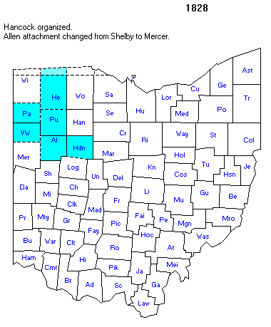Ohio County Formation Map Ohio County Maps And Atlases