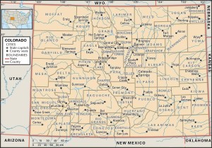 State and County Maps of Colorado