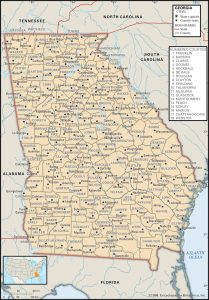 County Map of Georgia