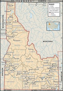 County Map of Idaho