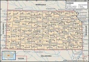 County Map of Kansas