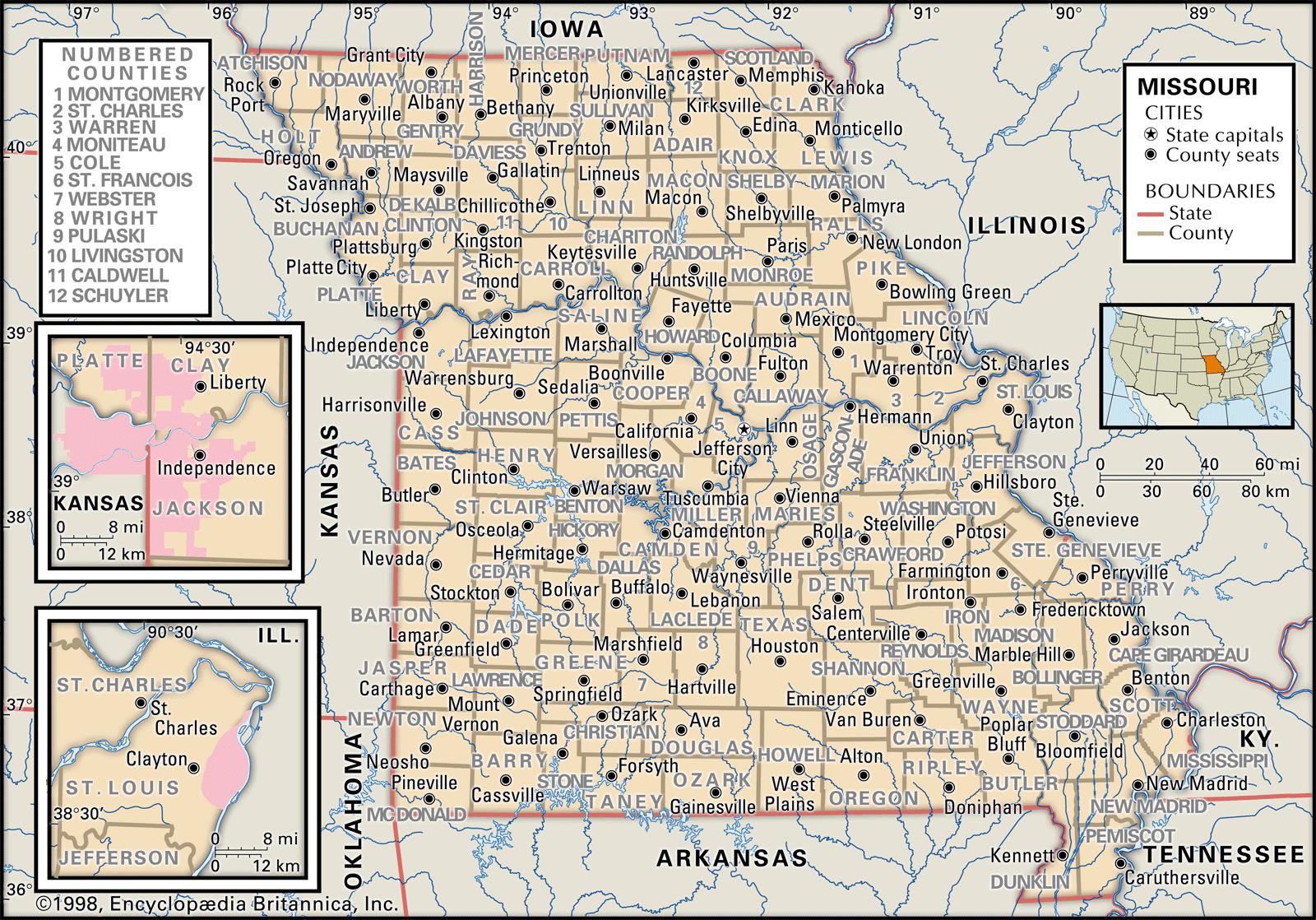 Map Of Sw Missouri Map Of Farmland Cave