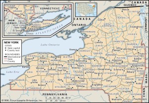 Map of New York Counties