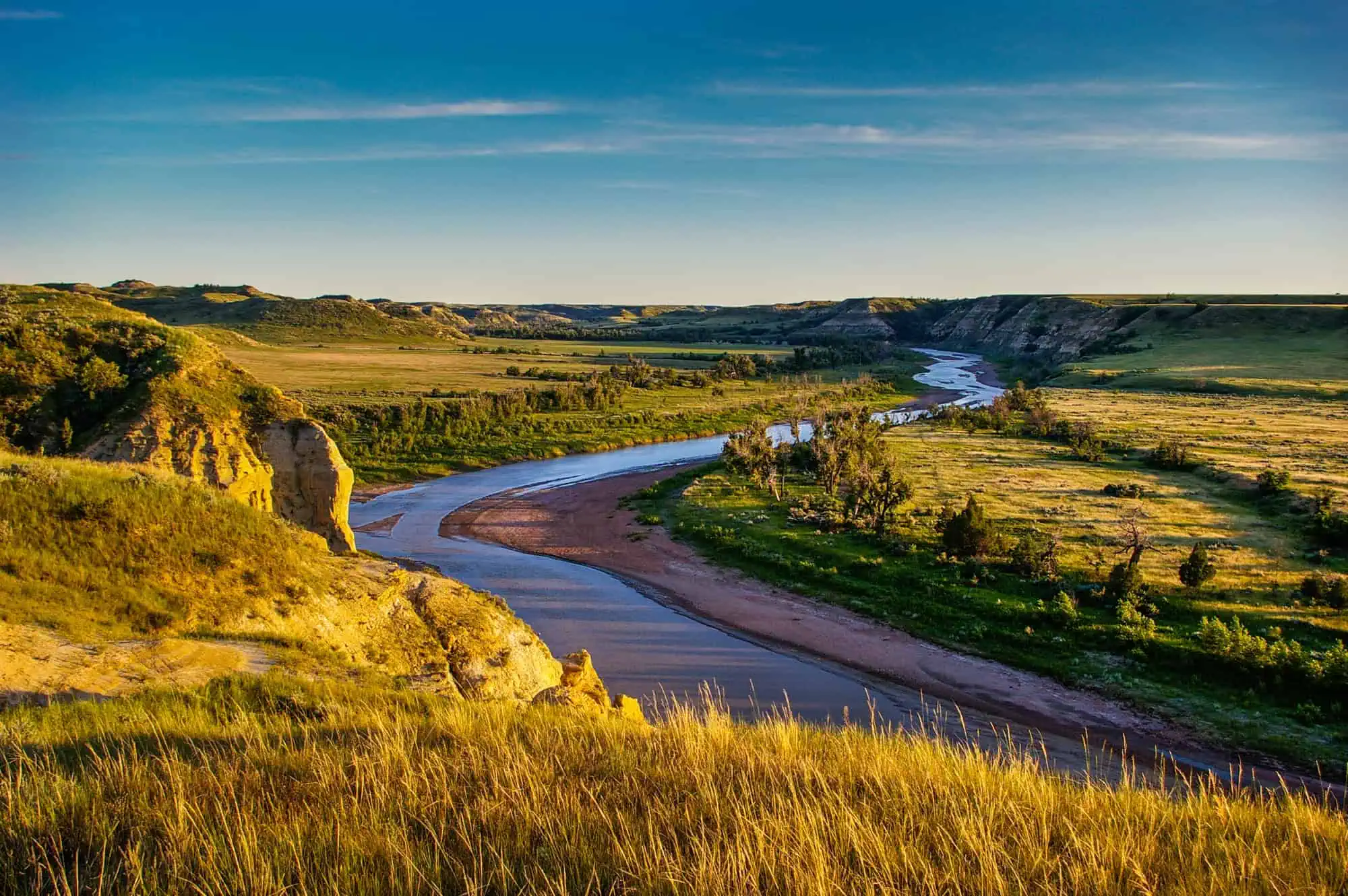 North Dakota Lakes and Rivers Map