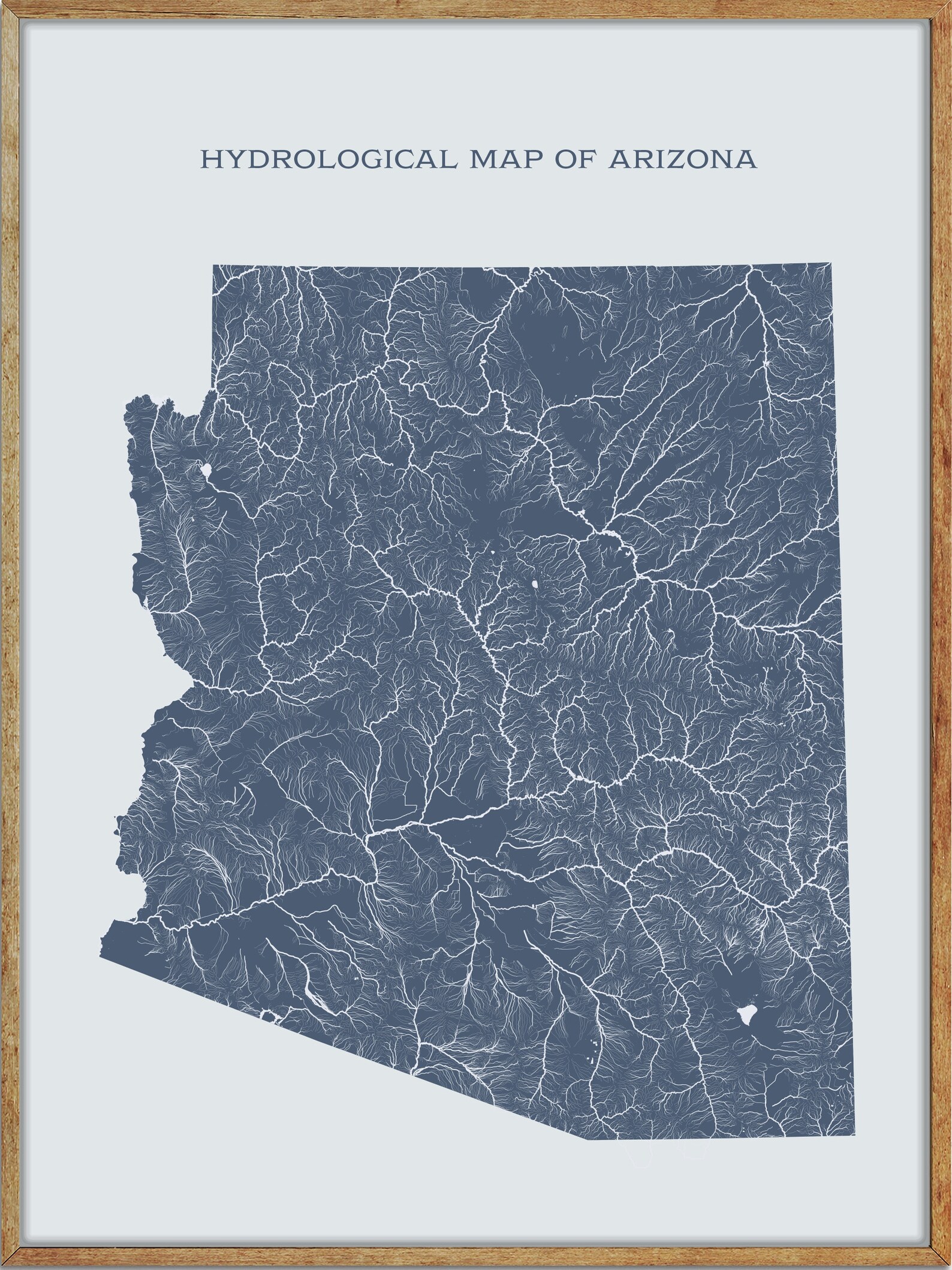 Printable Arizona Lakes and Rivers Map