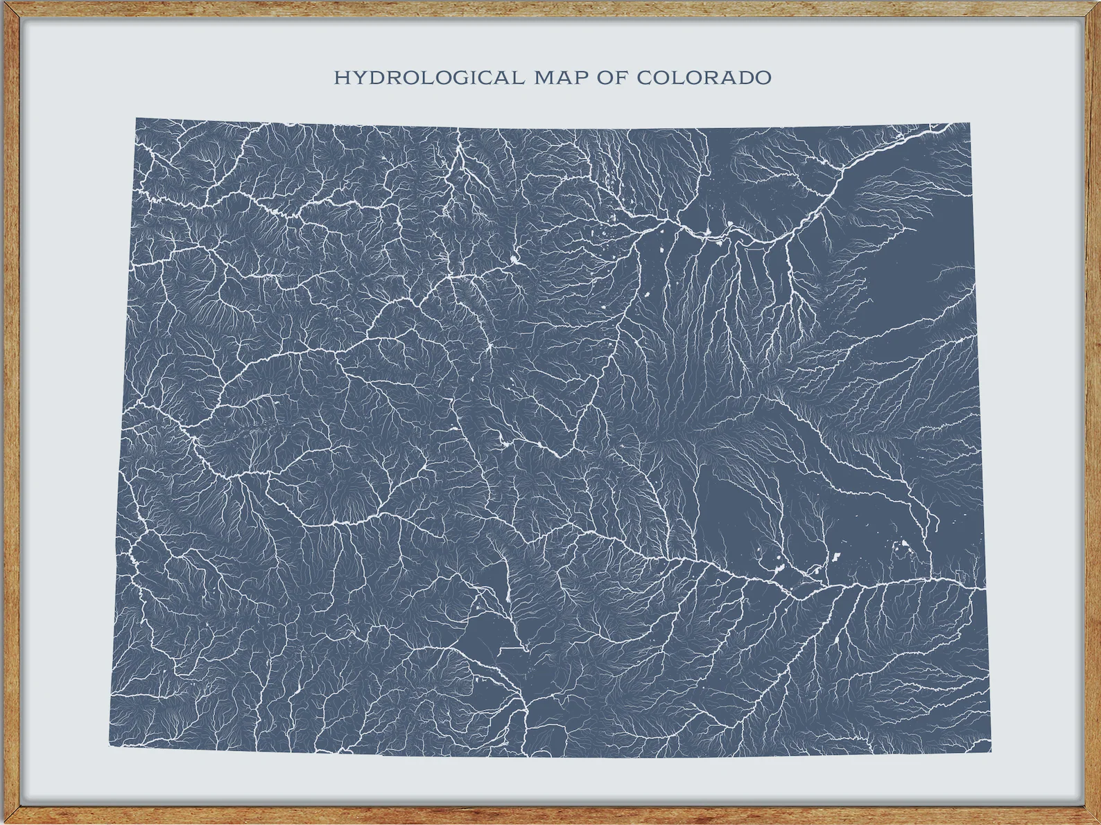 Printable Colorado Lakes and Rivers Map