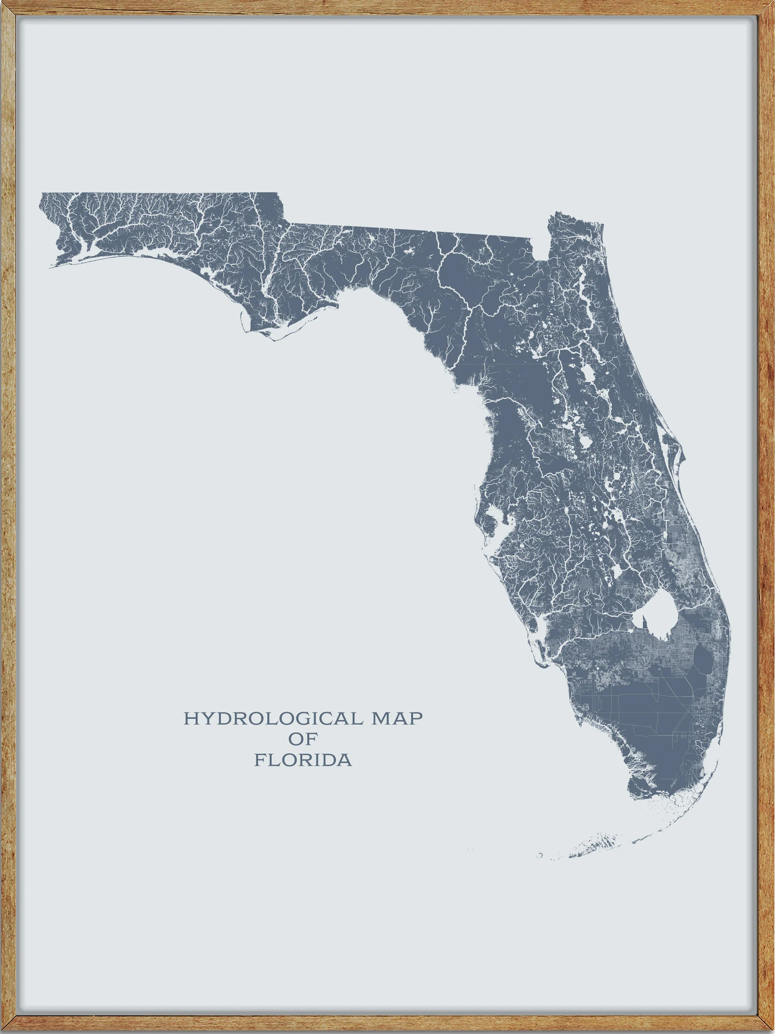 Printable Florida Lakes and Rivers Map