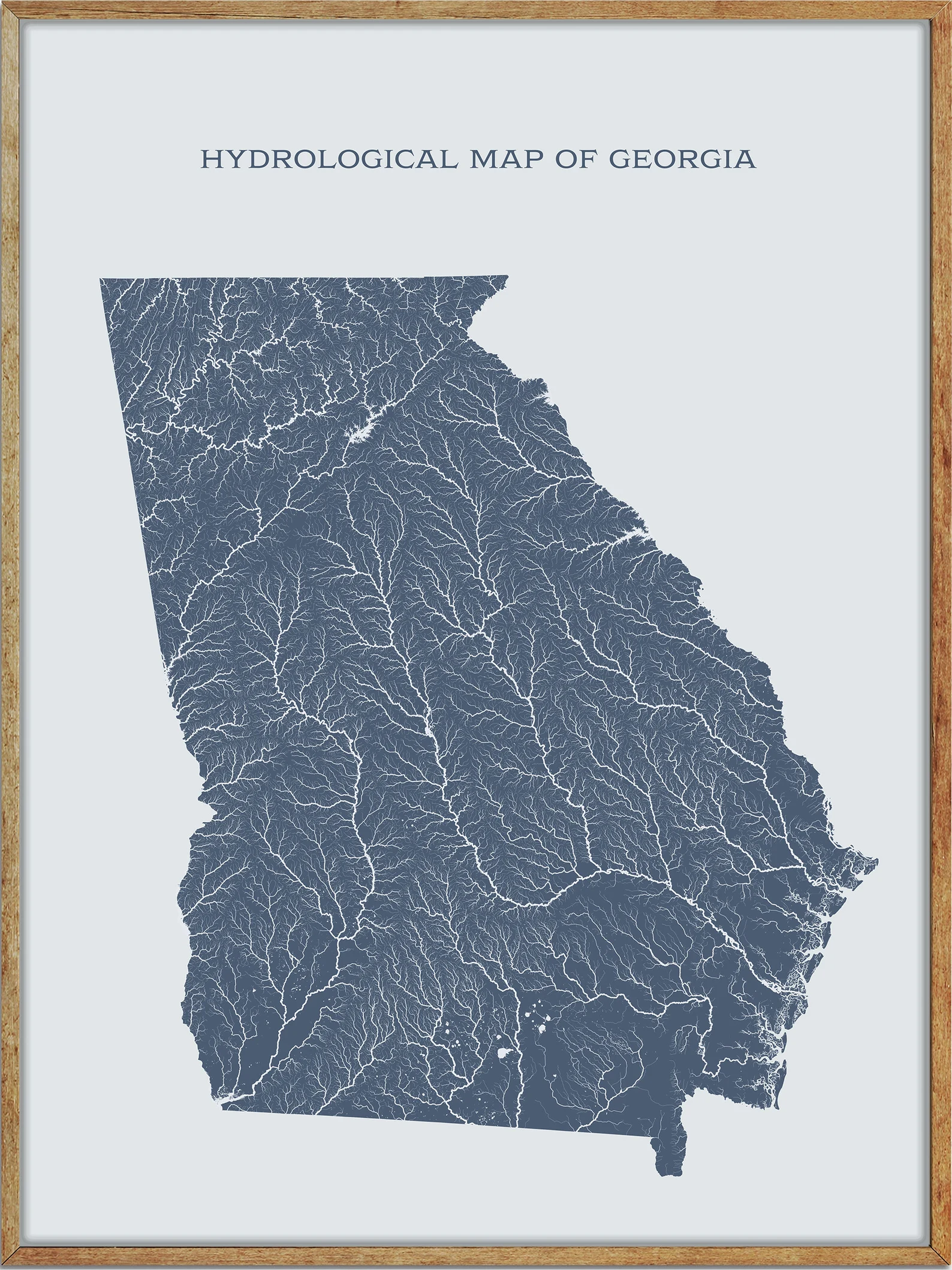 Printable Georgia Lakes and Rivers Map