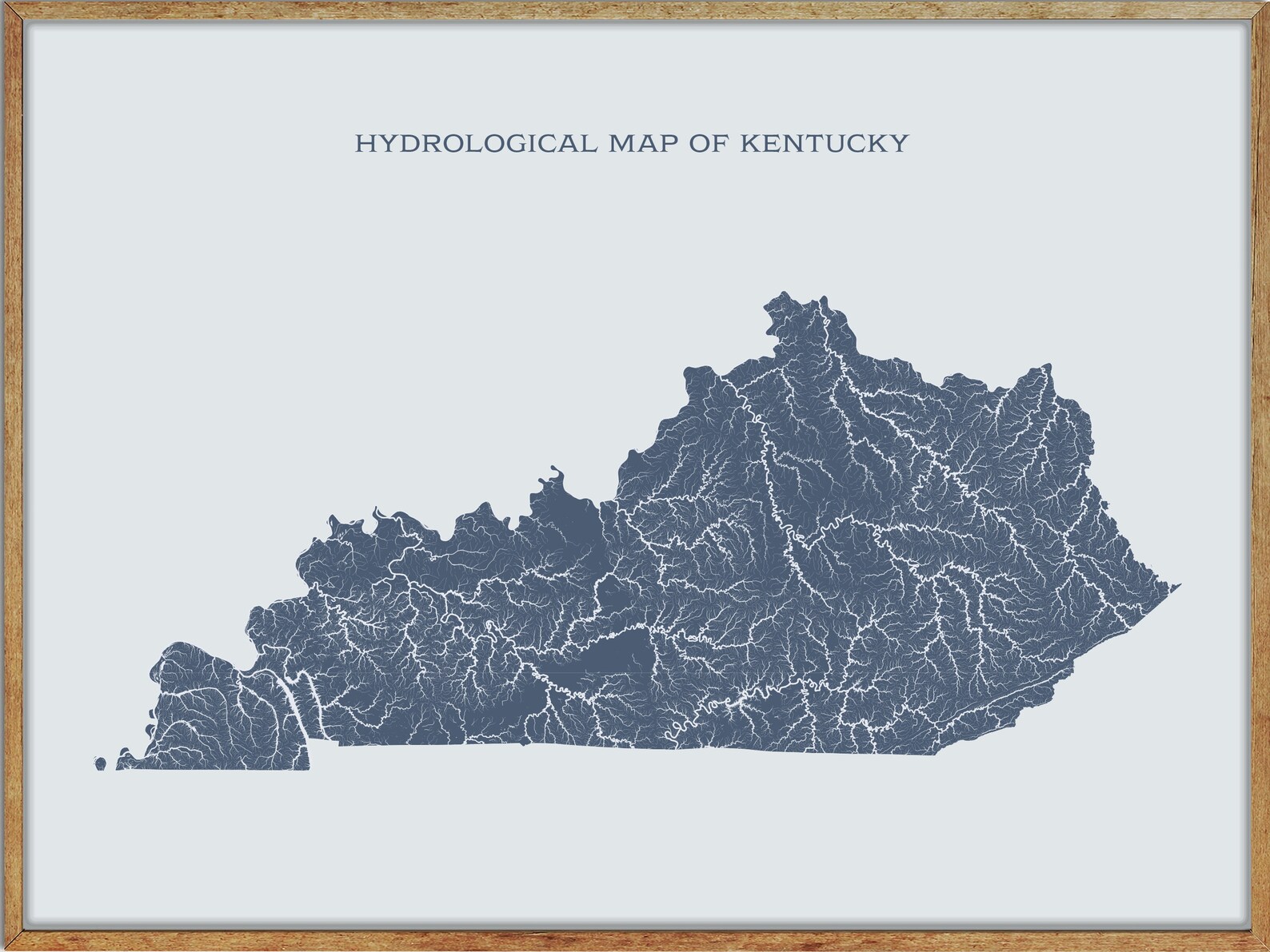 Printable Kentucky Lakes and Rivers Map