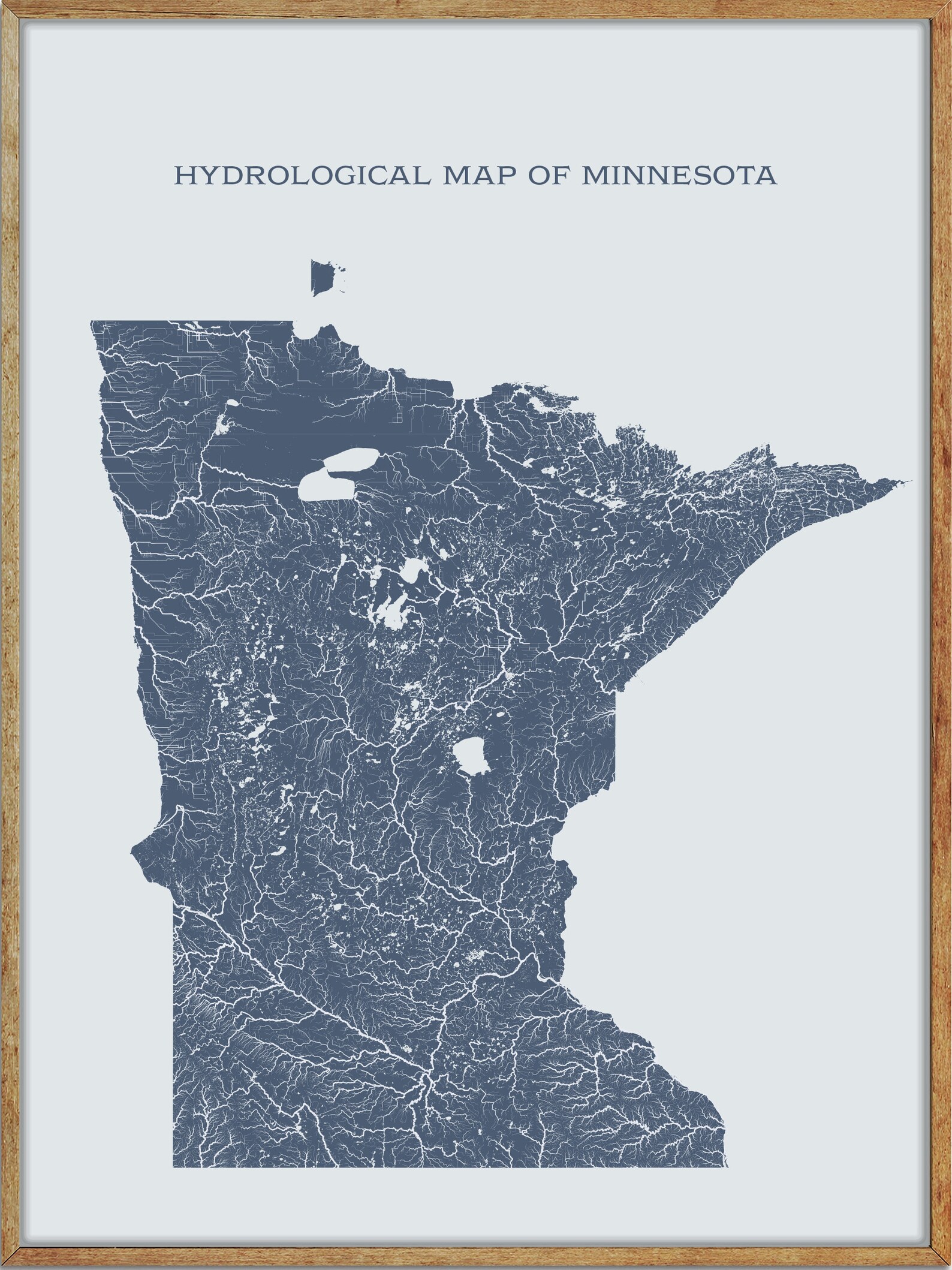 Printable Minnesota Lakes and Rivers Map