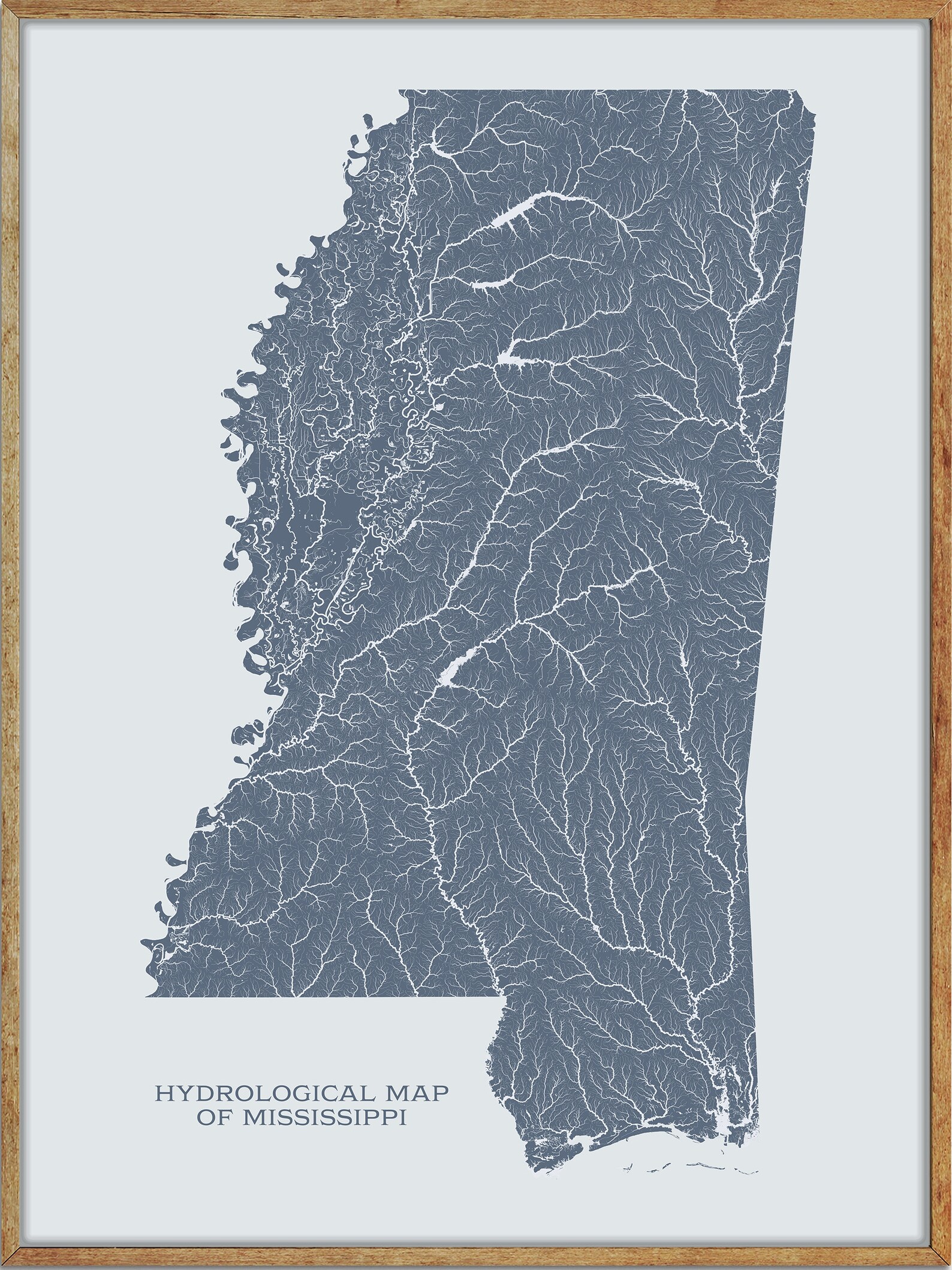 Printable Mississippi Lakes and Rivers Map