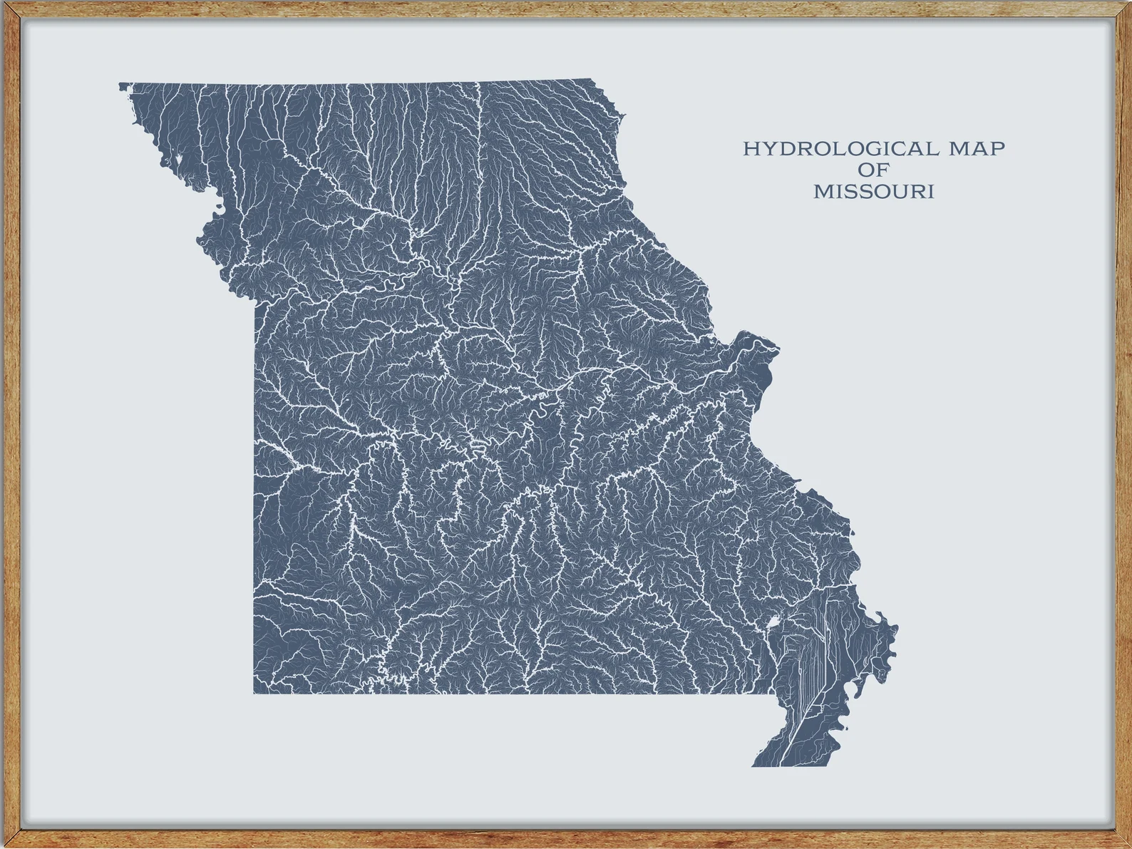 Printable Missouri Lakes and Rivers Map