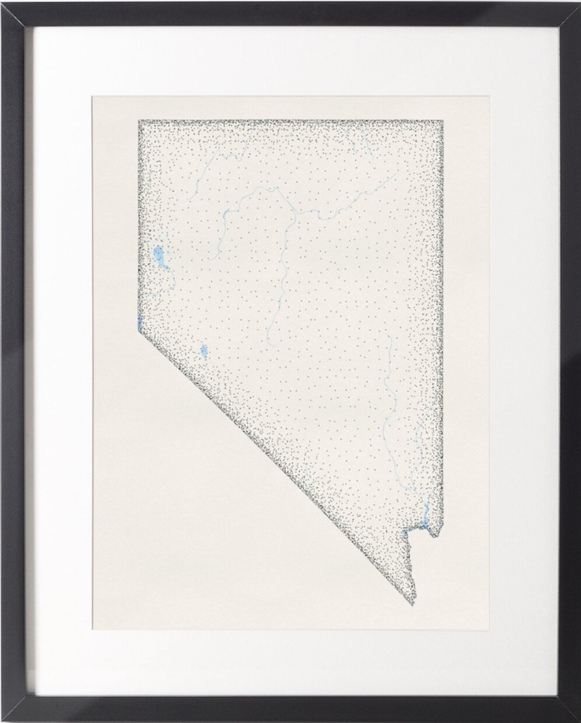 Printable Nevada Lakes and Rivers Map