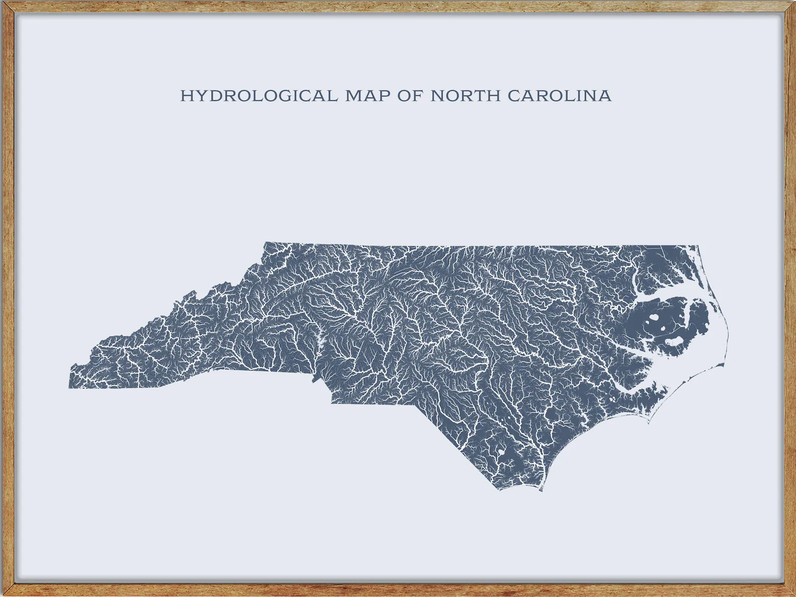 North Carolina Lakes and Rivers Map: Old North State Waters 1 Printable North Carolina Lakes and Rivers Map