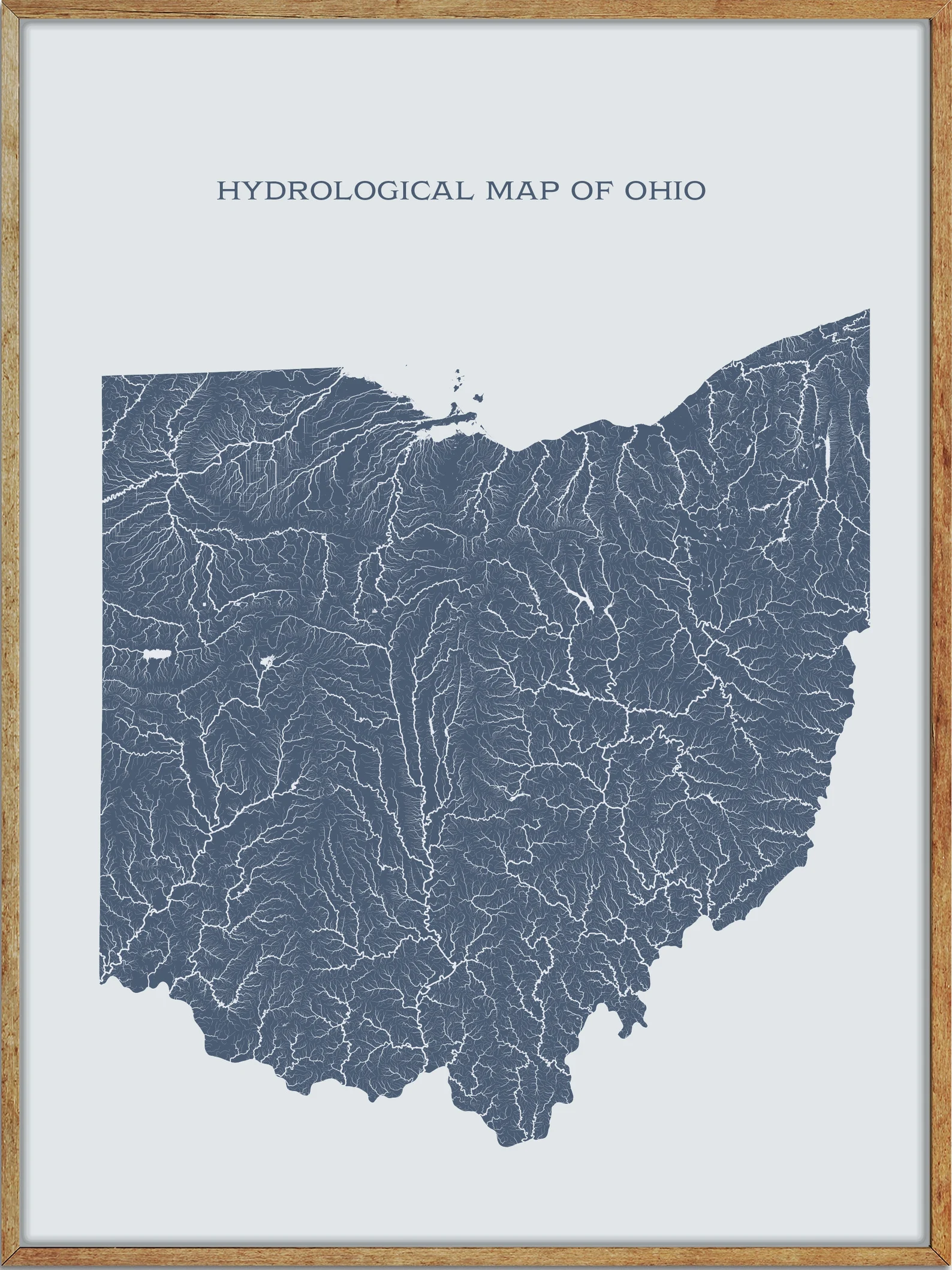 Printable Ohio Lakes and Rivers Map