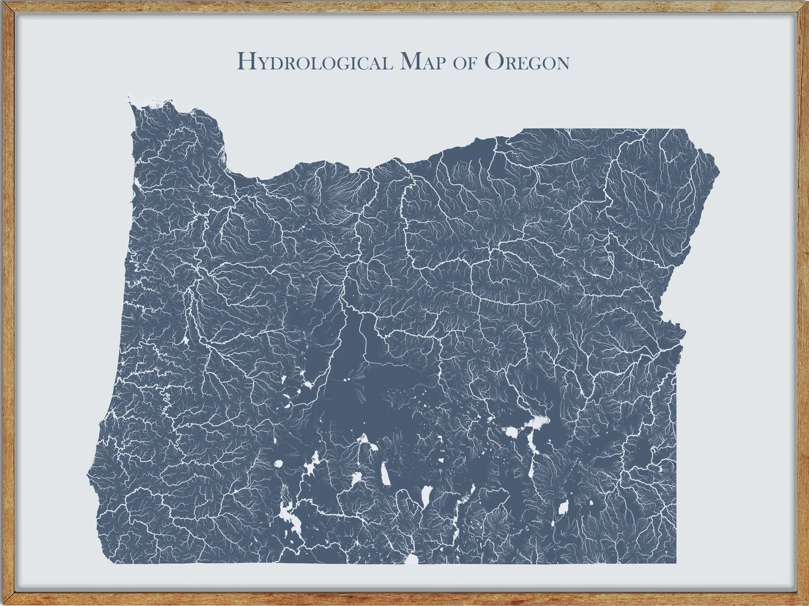 Printable Oregon Lakes and Rivers Map