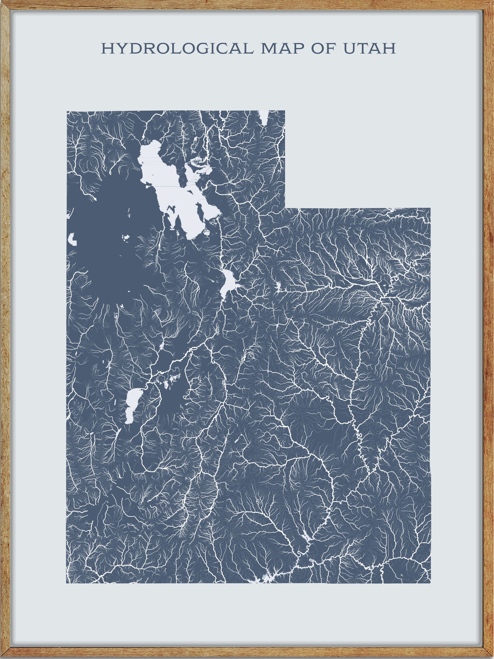 Printable Utah Lakes and Rivers Map