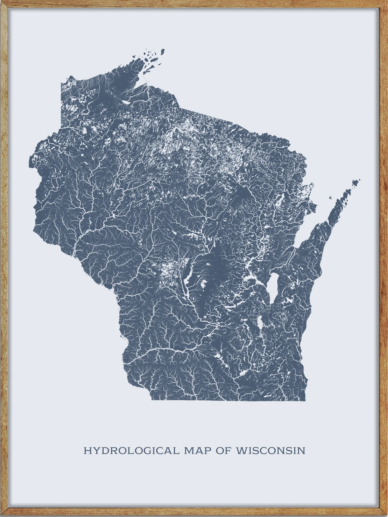 Printable Wisconsin Lakes and Rivers Map