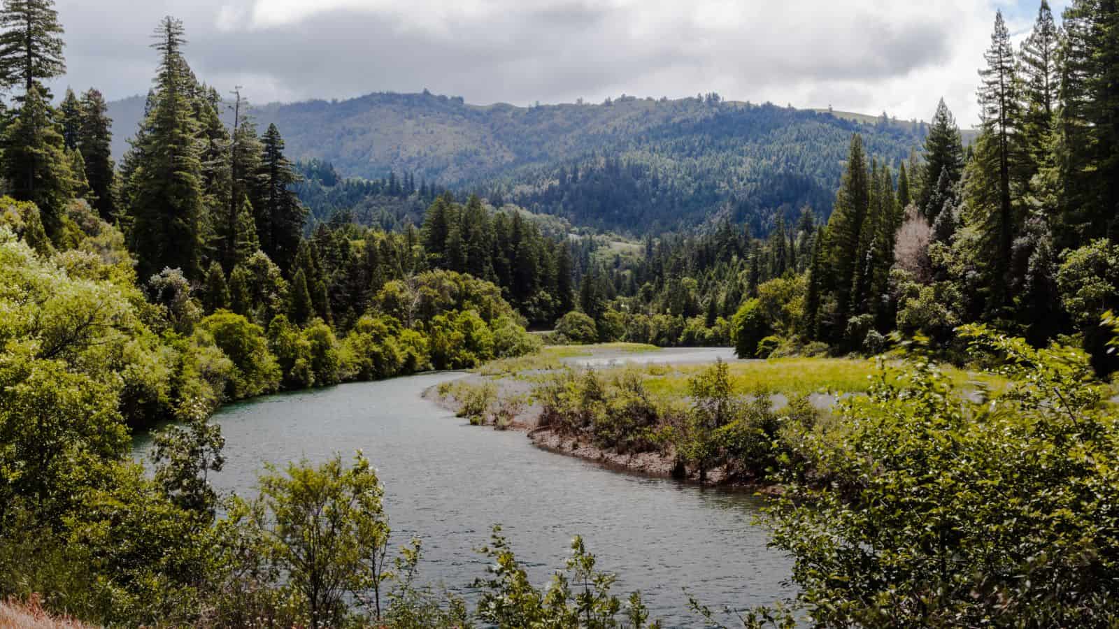 California Lakes and Rivers Map: Astounding Geography 3 california Eel River