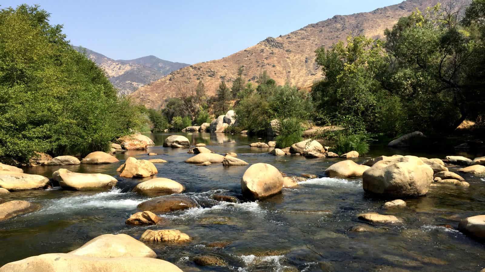 California Lakes and Rivers Map: Astounding Geography 4 california Kern River