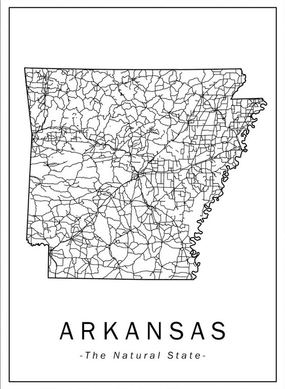 Arkansas Map With Cities and Highways