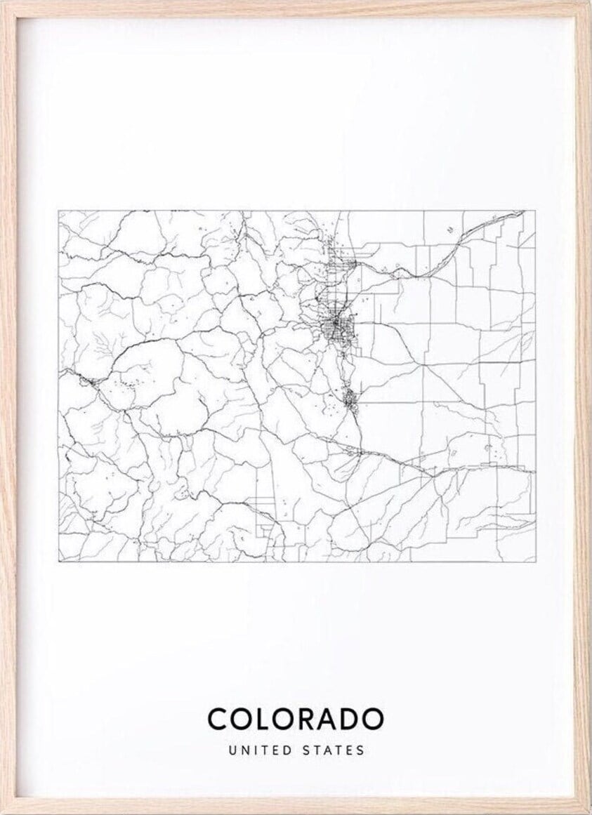 Printable Colorado Map With Cities and Highways