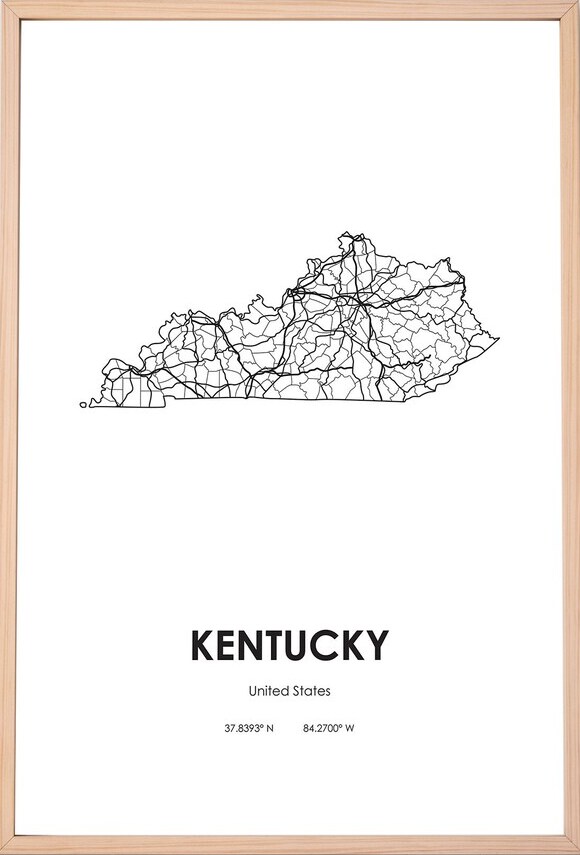 Printable Kentucky Map With Cities and Highways