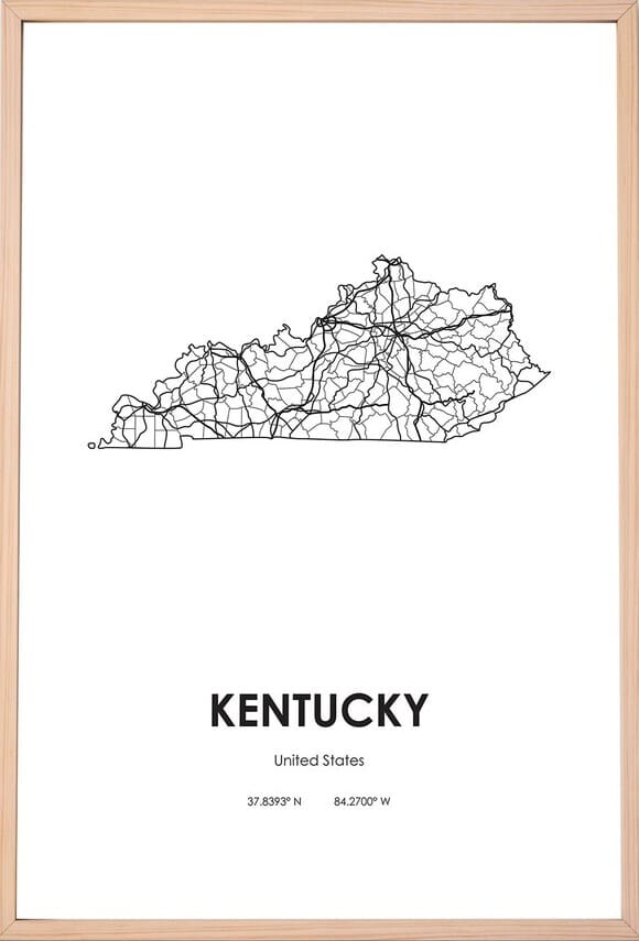 Printable Kentucky Map With Cities and Highways