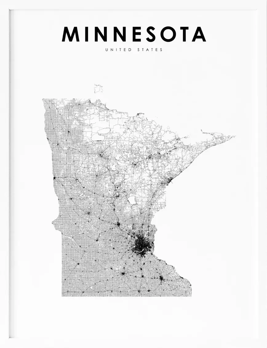 Printable Minnesota Map With Cities and Highways