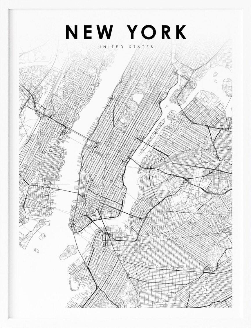 Printable New York Map With Cities and Highways