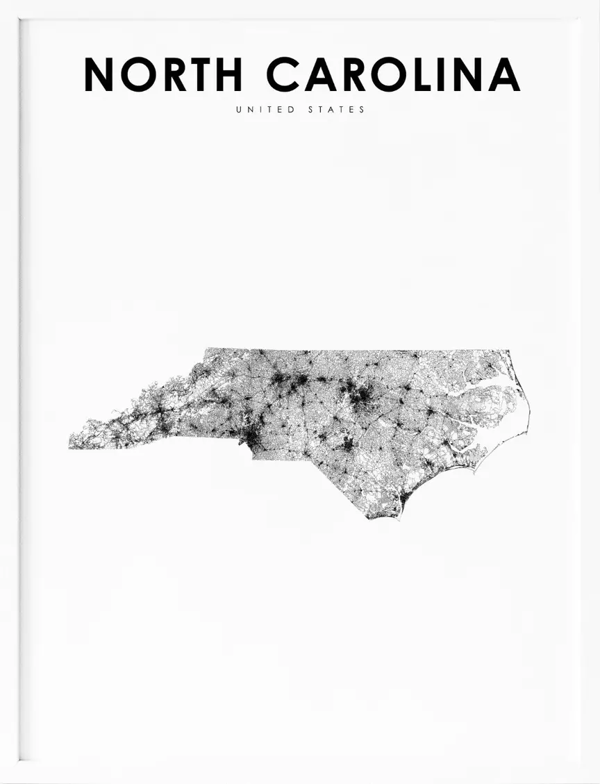 North Carolina Map With Cities and Highways Easy Travel