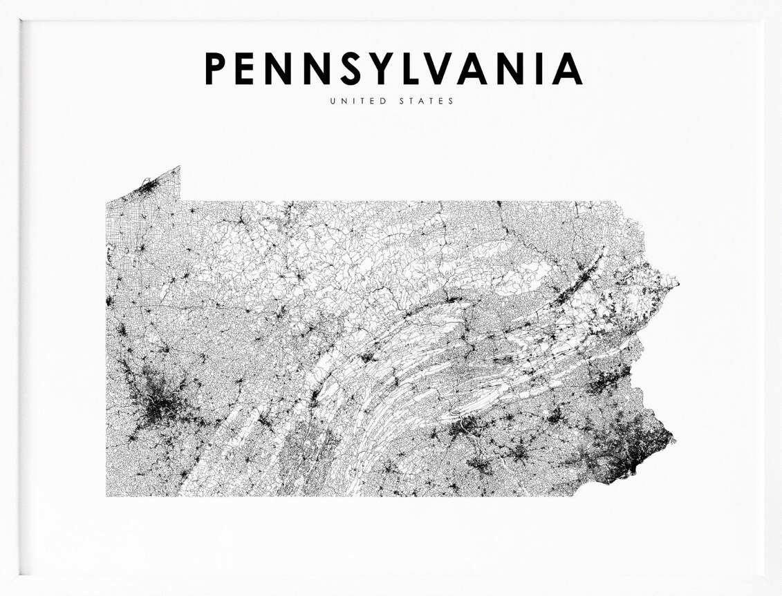 Printable Pennsylvania Map With Cities and Highways