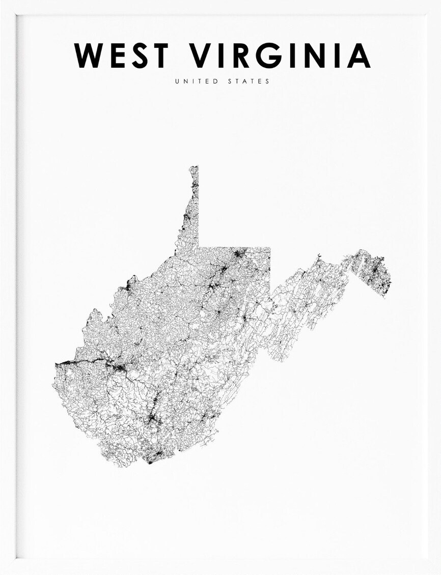 Printable West Virginia Map With Cities and Highways