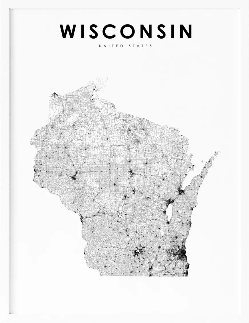 Printable Wisconsin Map With Cities and Highways