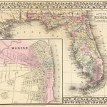 1880 County map of Florida. (with) Mobile