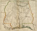 1814 Atlas Map of Mississippi Territory