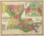 1836 Atlas Map of Louisiana