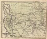 1845 Atlas Map of Iowa Area