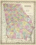 1856 Map of Georgia Atlas