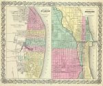 1856 City Of St. Louis Missouri Map