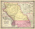1856 Nebraska And Kansas Atlas Map
