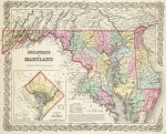 1856 Maryland Map
