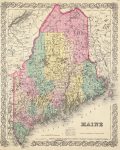 1856 Maine Map