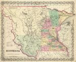 1856 Minnesota Map