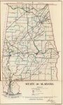 1866 State of Alabama Map