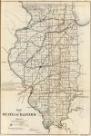 1866 Map of the State of Illinois