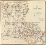 1866 Map of Louisiana